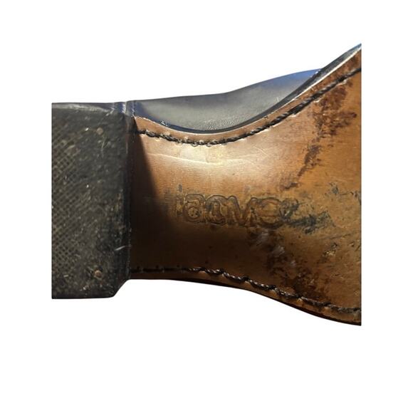 Acme Western Boots Cowboy Riding two toned with cutouts in black brown Men\'s 8 D main image 10